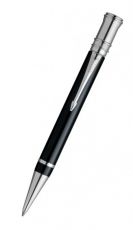 Шариковая ручка PARKER Duofold K89 (S0690650) Black PT (M) чернила: черный акрил хром